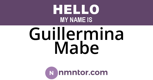 Guillermina Mabe