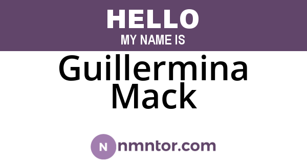 Guillermina Mack