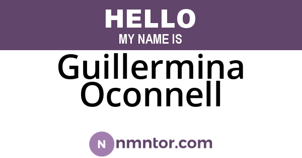 Guillermina Oconnell