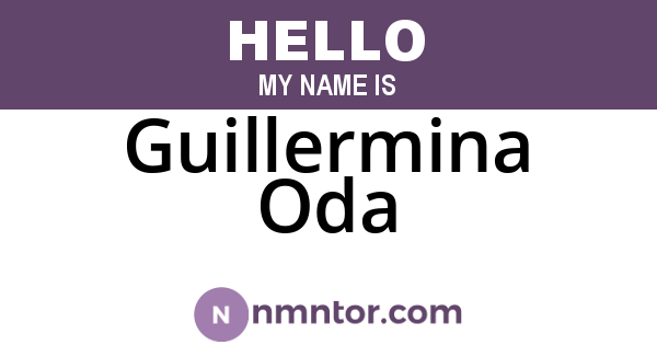 Guillermina Oda