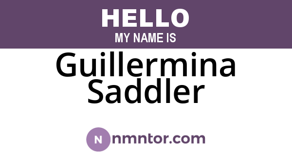 Guillermina Saddler