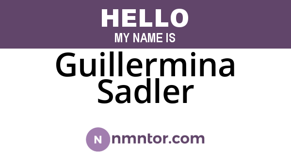 Guillermina Sadler