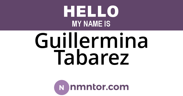 Guillermina Tabarez