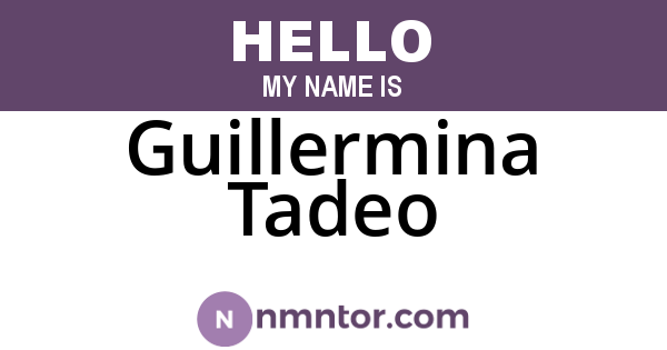 Guillermina Tadeo