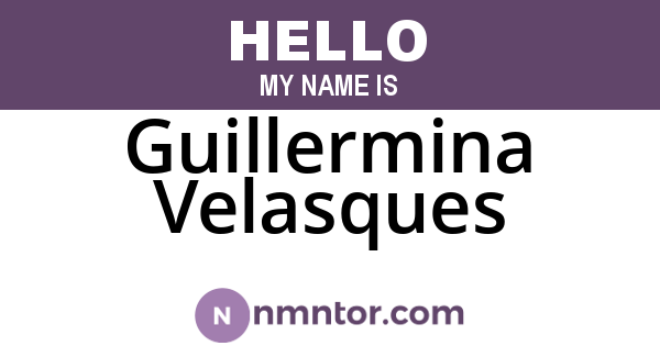 Guillermina Velasques