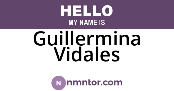 Guillermina Vidales