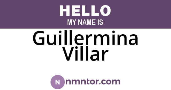 Guillermina Villar
