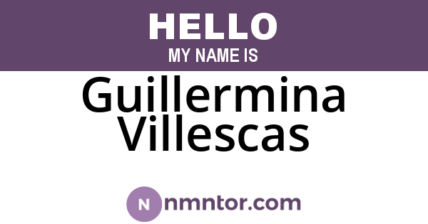 Guillermina Villescas