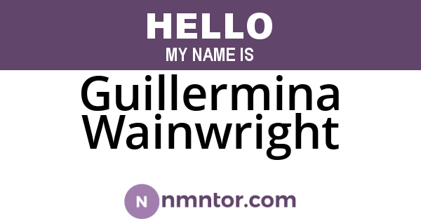Guillermina Wainwright