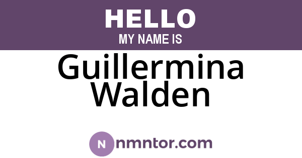 Guillermina Walden