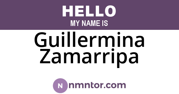Guillermina Zamarripa
