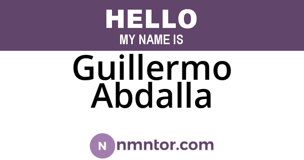Guillermo Abdalla