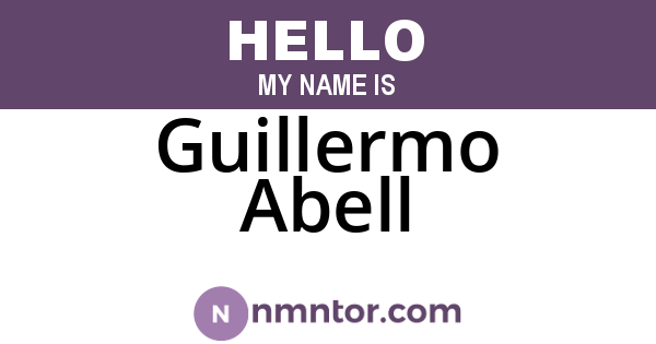 Guillermo Abell