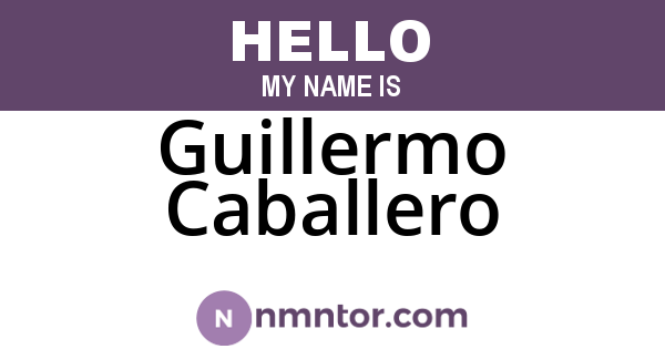 Guillermo Caballero