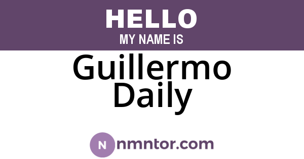 Guillermo Daily