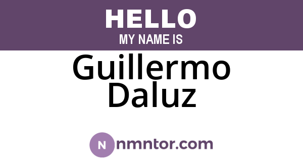 Guillermo Daluz
