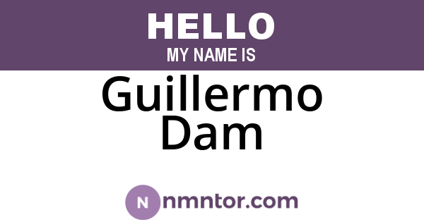 Guillermo Dam