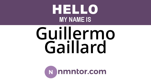 Guillermo Gaillard