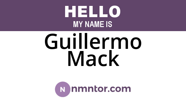 Guillermo Mack