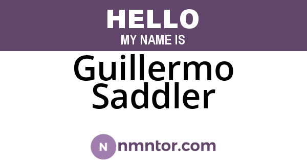 Guillermo Saddler