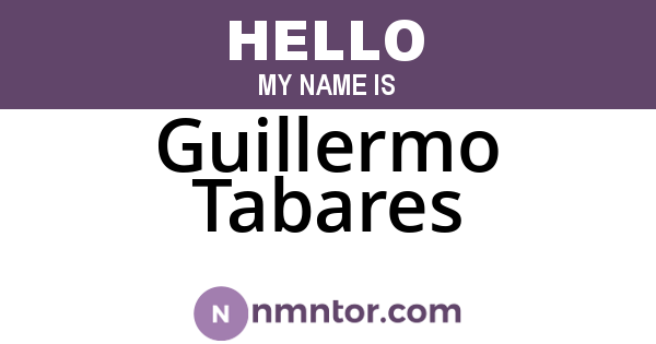 Guillermo Tabares