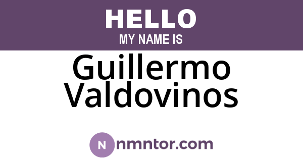 Guillermo Valdovinos