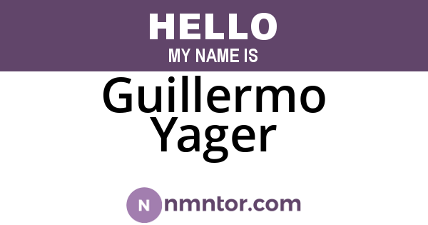 Guillermo Yager