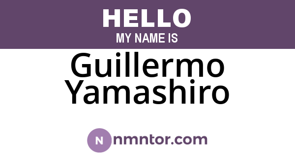Guillermo Yamashiro