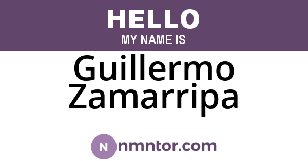 Guillermo Zamarripa