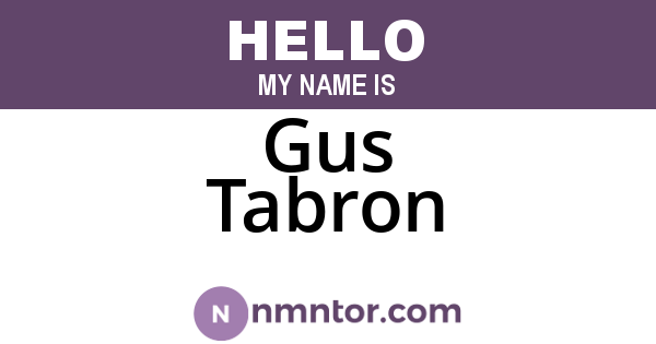 Gus Tabron