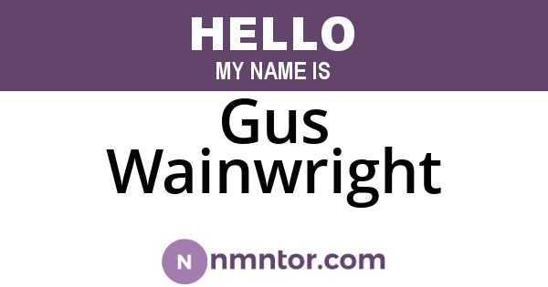 Gus Wainwright