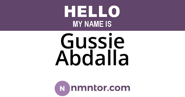 Gussie Abdalla