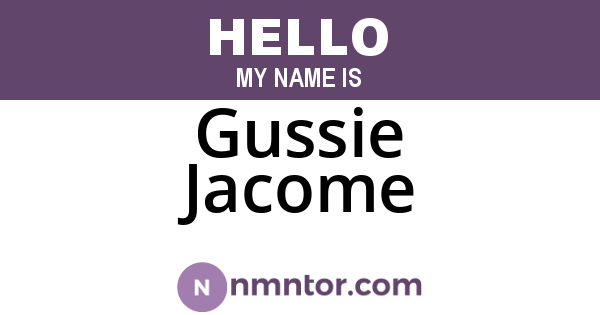 Gussie Jacome