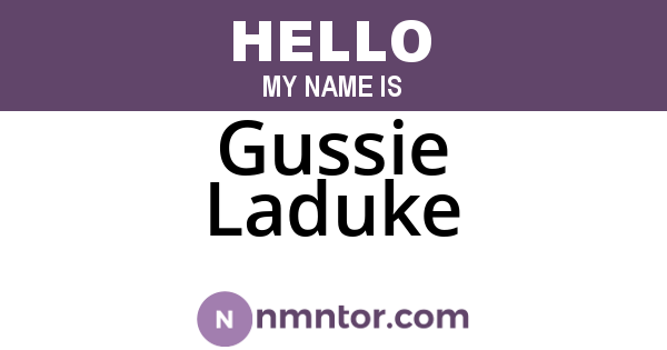 Gussie Laduke