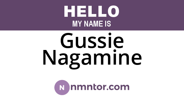 Gussie Nagamine