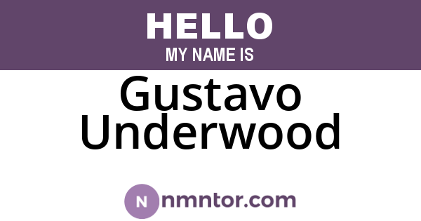 Gustavo Underwood