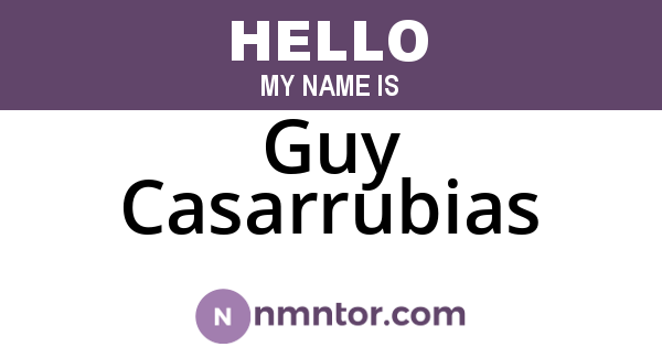 Guy Casarrubias