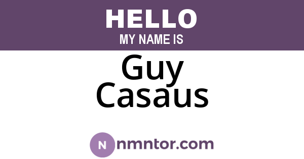 Guy Casaus
