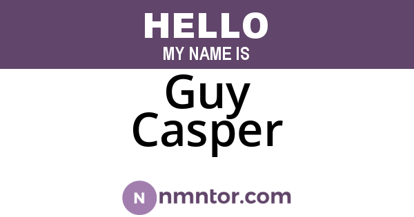 Guy Casper
