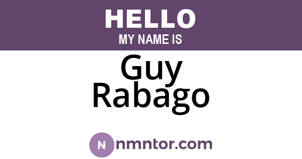 Guy Rabago