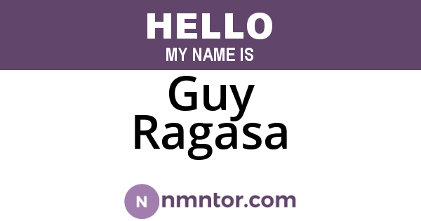 Guy Ragasa