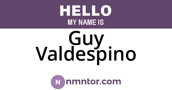Guy Valdespino