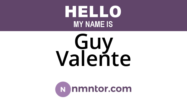 Guy Valente