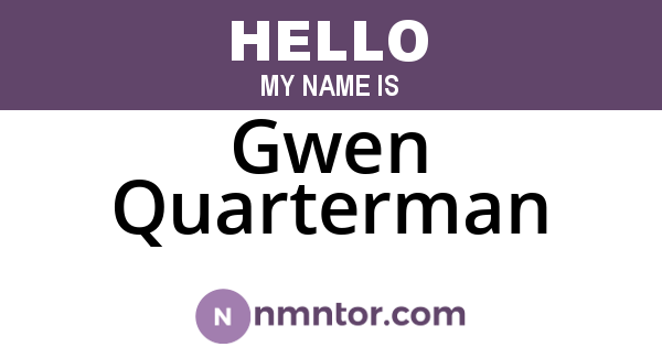 Gwen Quarterman