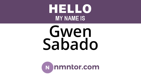 Gwen Sabado