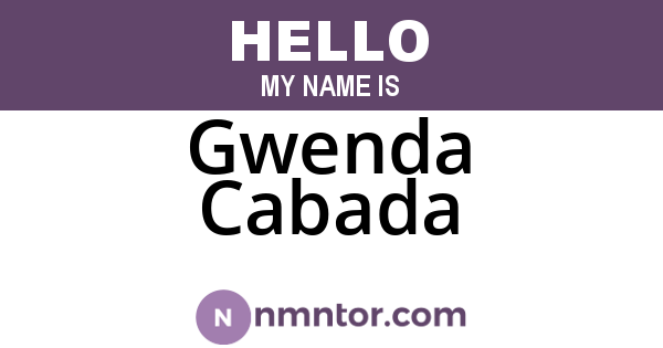 Gwenda Cabada