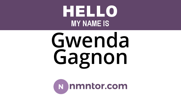 Gwenda Gagnon