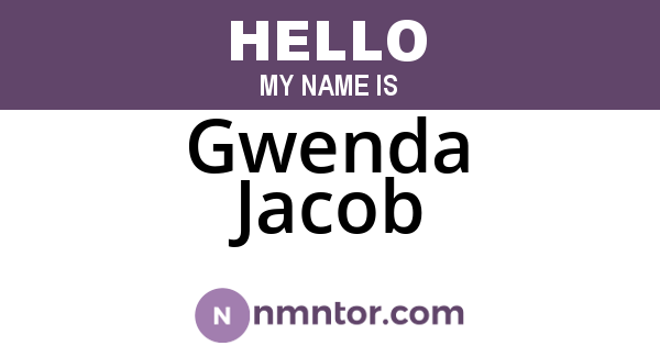 Gwenda Jacob