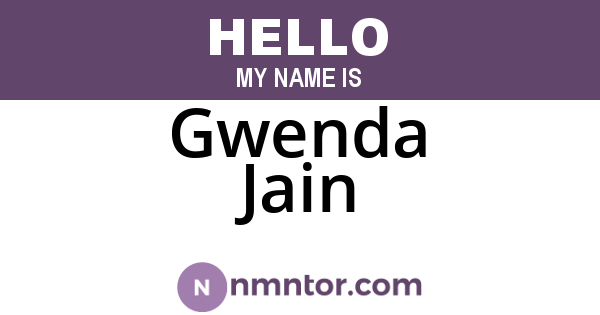 Gwenda Jain