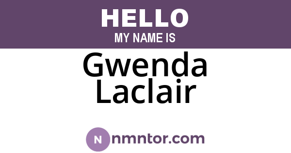 Gwenda Laclair
